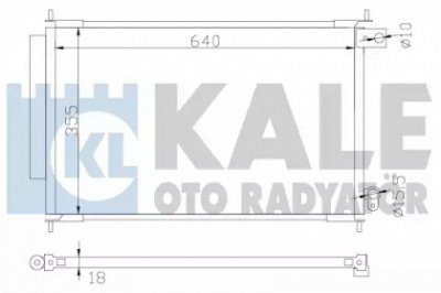 KALE OTO RADYATOR 342610 -  Конденсатор, кондиционер